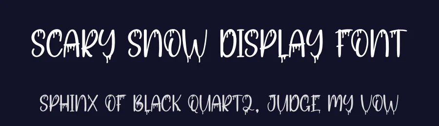 Scary Snow Display Font by andikastudio — Display Font — thumbnail 2