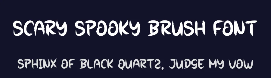 Scary Spooky Brush Font by creativeletter — Script Handwritten Font — thumbnail 2