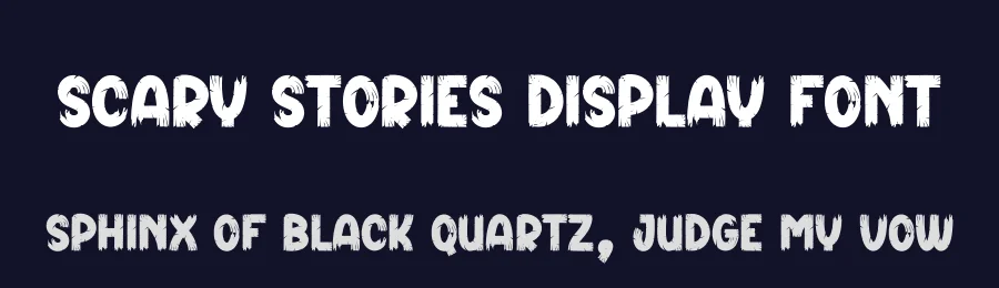 Scary Stories Display Font by creativeletter — Display Font — thumbnail 2