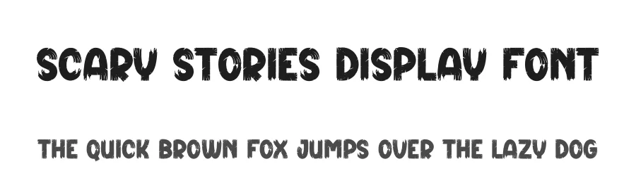 Scary Stories Display Font by creativeletter — Display Font