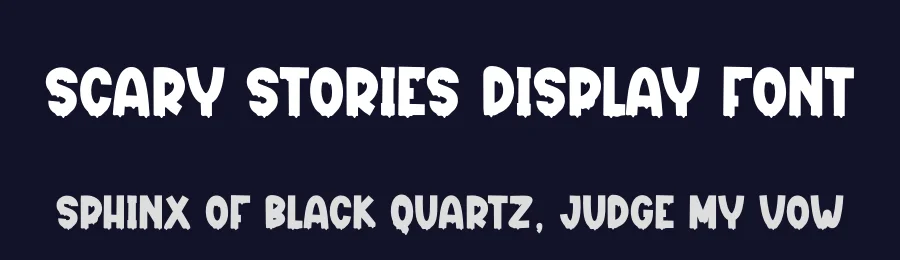 Scary Stories Display Font by creativeletter — Display Font — thumbnail 2