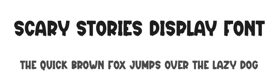 Scary Stories Display Font by creativeletter — Display Font
