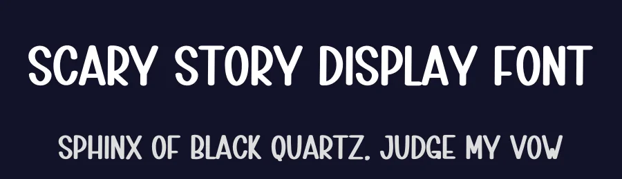 Scary Story Display Font by andikastudio — Display Font — thumbnail 2