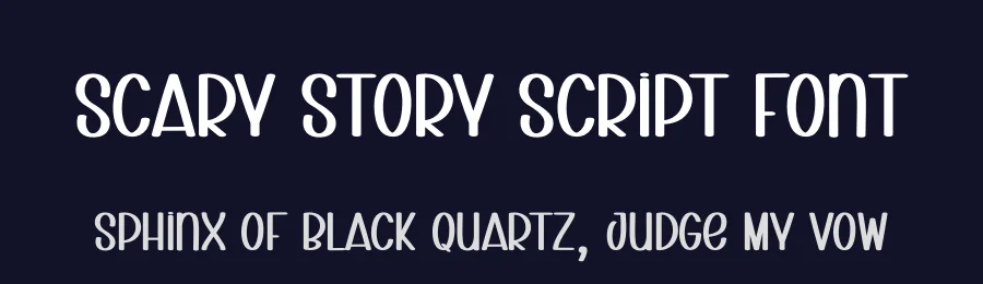 Scary Story Script Font by creativeletter — Display Font — thumbnail 2