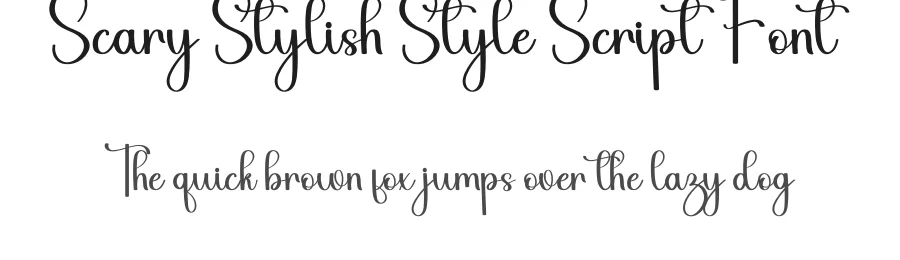 Scary Stylish Style Script Font by inermediaSTUDIO — Script Handwritten Font