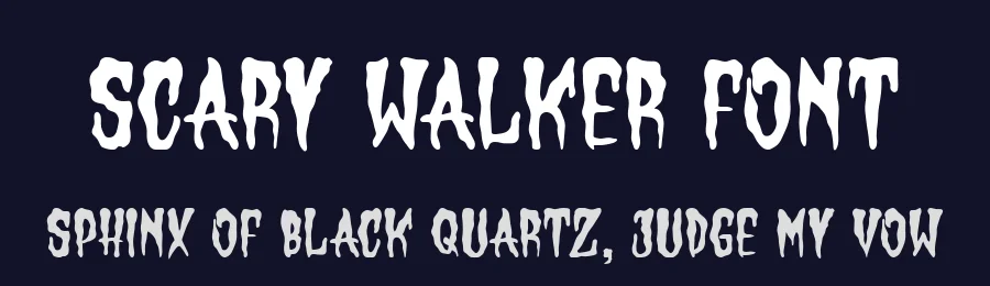 Scary Walker Font by Dreamink Studio — Decorative Font — thumbnail 2