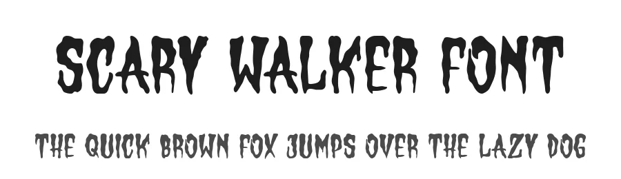 Scary Walker Font by Dreamink Studio — Decorative Font