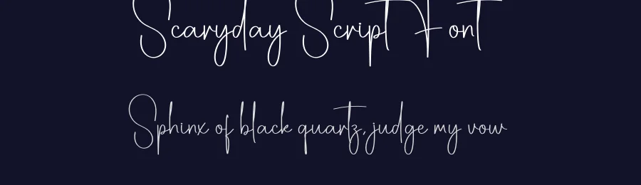 Scaryday Script Font by creativeletter — Script Handwritten Font — thumbnail 2