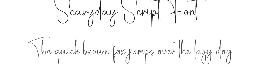 Scaryday Script Font by creativeletter — Script Handwritten Font