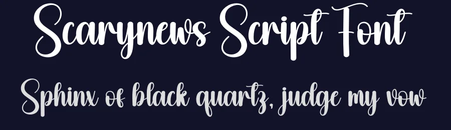 Scarynews Script Font by creativeletter — Script Handwritten Font — thumbnail 2