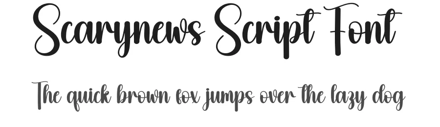 Scarynews Script Font by creativeletter — Script Handwritten Font