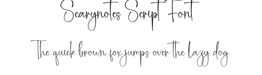 Scarynotes Script Font by creativeletter — Script Handwritten Font
