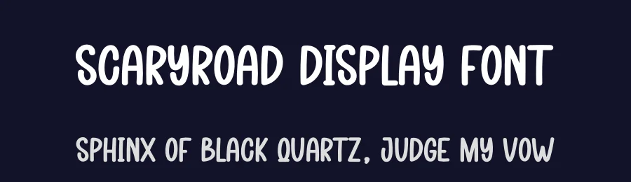 Scaryroad Display Font by creativeletter — Script Handwritten Font — thumbnail 2