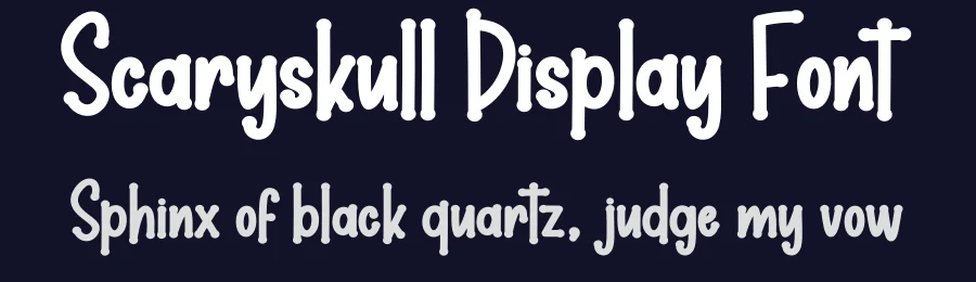 Scaryskull Display Font by creativeletter — Display Font — thumbnail 2
