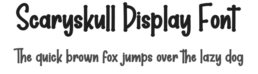 Scaryskull Display Font by creativeletter — Display Font