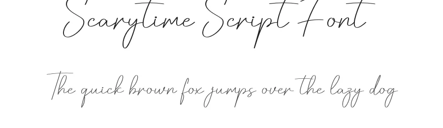 Scarytime Script Font by creativeletter — Script Handwritten Font
