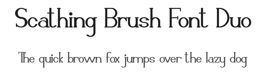 Scathing Brush Font Duo by CalligraphyFonts.net — Serif Font