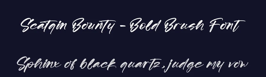 Scatqin Bounty – Bold Brush Font by stylishtype.co — Script Handwritten Font — thumbnail 2
