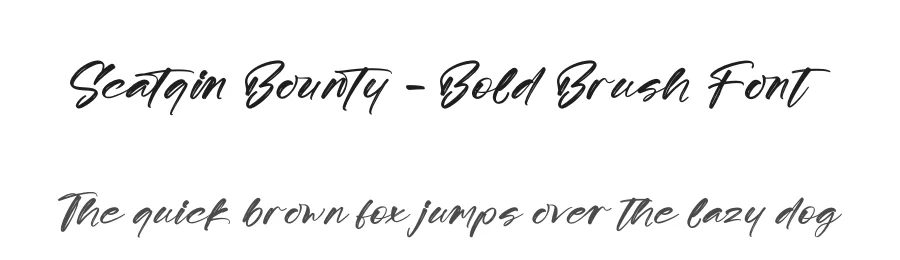 Scatqin Bounty – Bold Brush Font by stylishtype.co — Script Handwritten Font