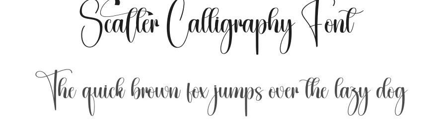 Scatter Calligraphy Font by creativeletter — Script Handwritten Font
