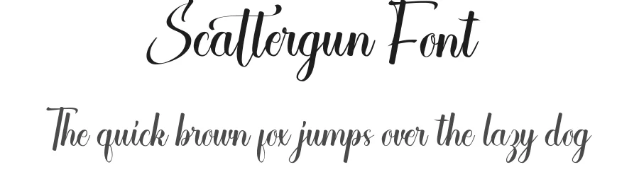 Scattergun Font by noahtype — Script Handwritten Font