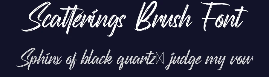 Scatterings Brush Font by CalligraphyFonts.net — Script Handwritten Font — thumbnail 2