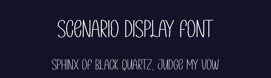 Scenario Display Font by andikastudio — Display Font — thumbnail 2