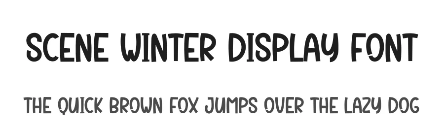Scene Winter Display Font by creativeletter — Display Font