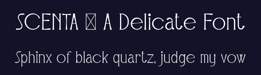 SCENTA – A Delicate Font by Aivos Dreams — Serif Font — thumbnail 2