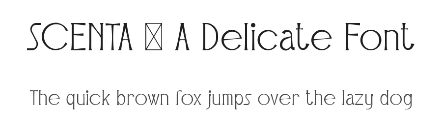 SCENTA – A Delicate Font by Aivos Dreams — Serif Font