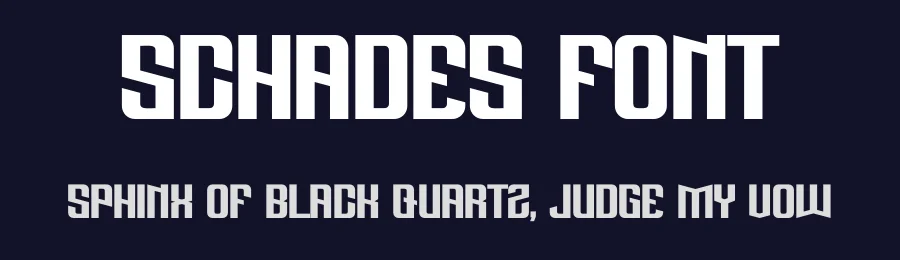 Schades Font by albert_kalingga — Display Font — thumbnail 2