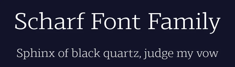 Scharf Font Family by The Northern Block — Serif Font — thumbnail 2