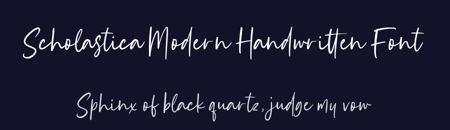 Scholastica Modern Handwritten Font by balpirick — Script Handwritten Font — thumbnail 2