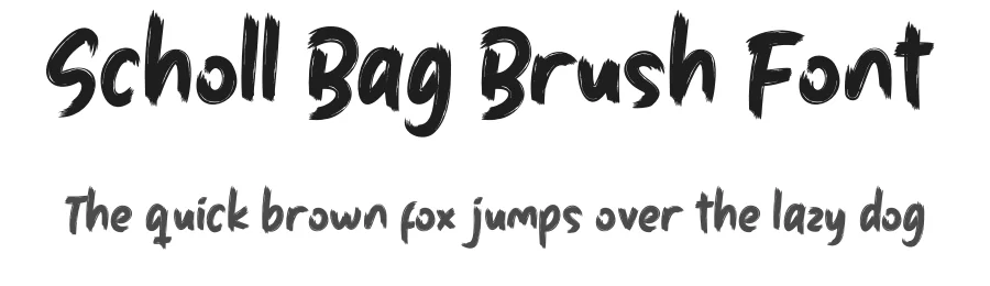Scholl Bag Brush Font by productype — Script Handwritten Font