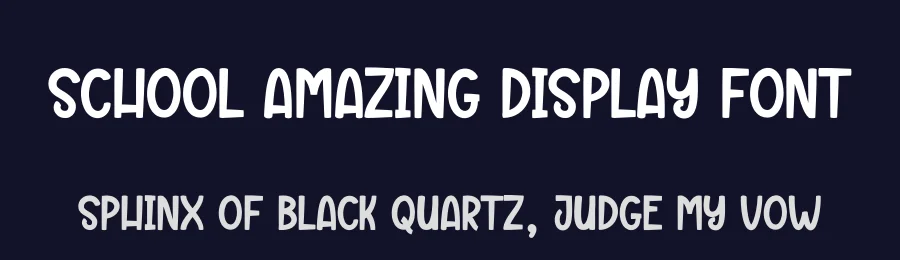 School Amazing Display Font by andikastudio — Display Font — thumbnail 2