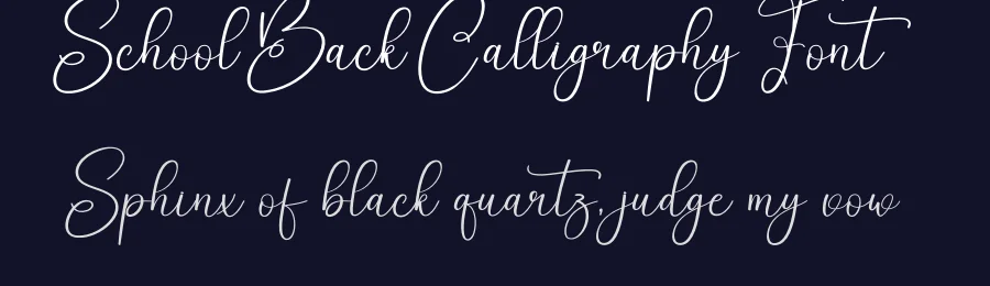 School Back Calligraphy Font by creativeletter — Script Handwritten Font — thumbnail 2