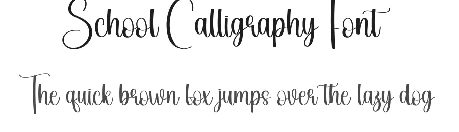 School Calligraphy Font by andikastudio — Script Handwritten Font