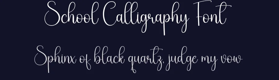 School Calligraphy Font by creativeletter — Script Handwritten Font — thumbnail 2