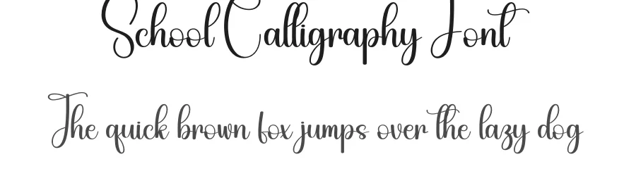 School Calligraphy Font by andikastudio — Script Handwritten Font