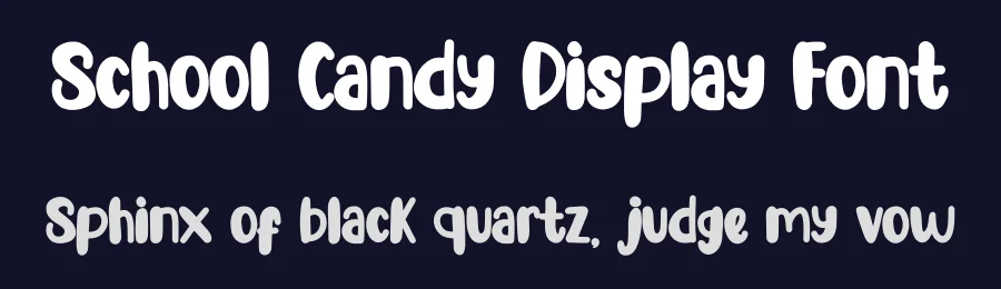 School Candy Display Font by Minimalist Eyes — Display Font — thumbnail 2