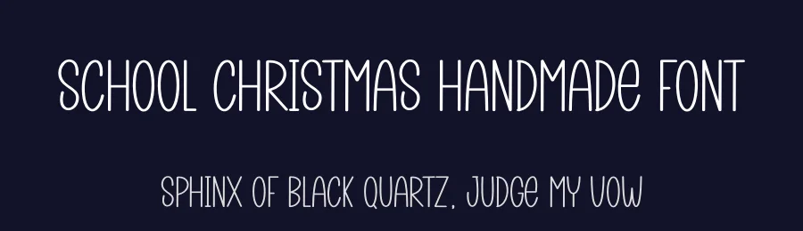 School Christmas Handmade Font by creativeletter — Display Font — thumbnail 2