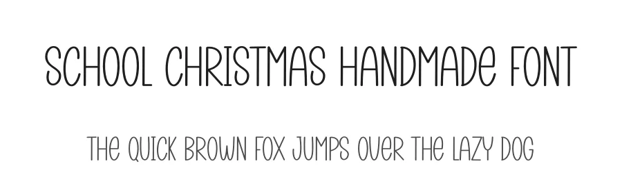 School Christmas Handmade Font by creativeletter — Display Font