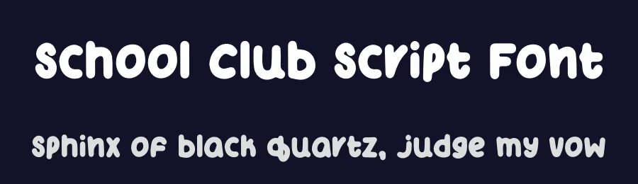 School Club Script Font by freshtypeink — Display Font — thumbnail 2