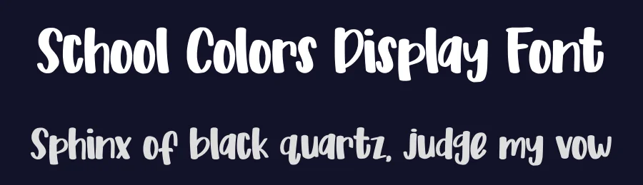 School Colors Display Font by MasyafiStudio — Display Font — thumbnail 2