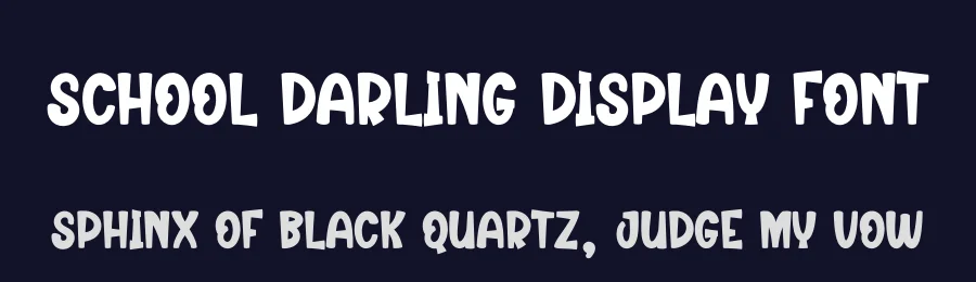 School Darling Display Font by creativeletter — Display Font — thumbnail 2