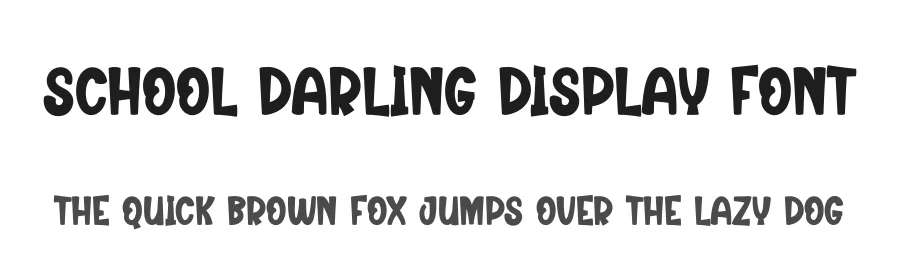 School Darling Display Font by creativeletter — Display Font