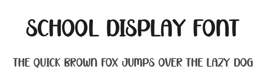 School Display Font by andikastudio — Display Font