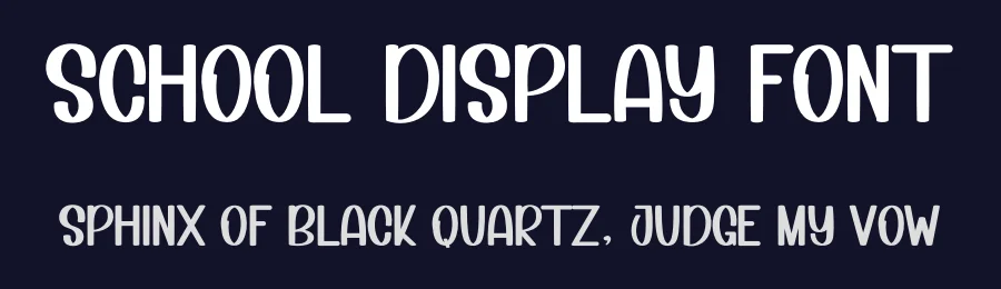 School Display Font by inermediaSTUDIO — Display Font — thumbnail 2