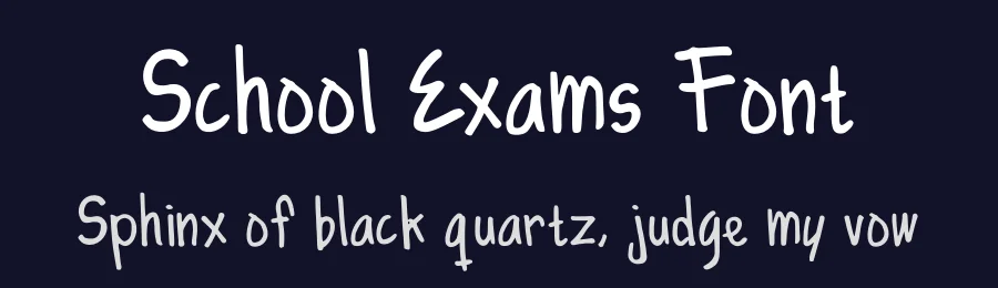 School Exams Font by majelis art — Script Handwritten Font — thumbnail 2