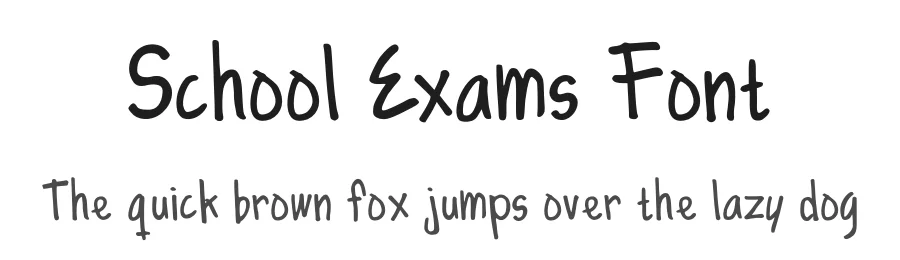 School Exams Font by majelis art — Script Handwritten Font